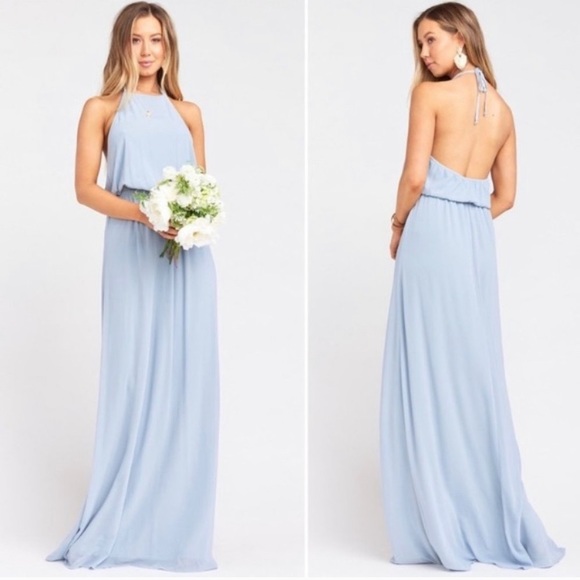 Show Me Your MuMu Dresses & Skirts - Show Me Your Mumu Steel Blue Heather Bridesmaids